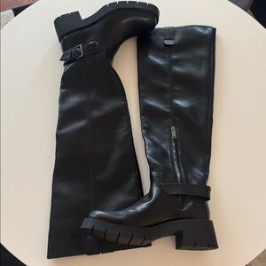 zara over the knee boots